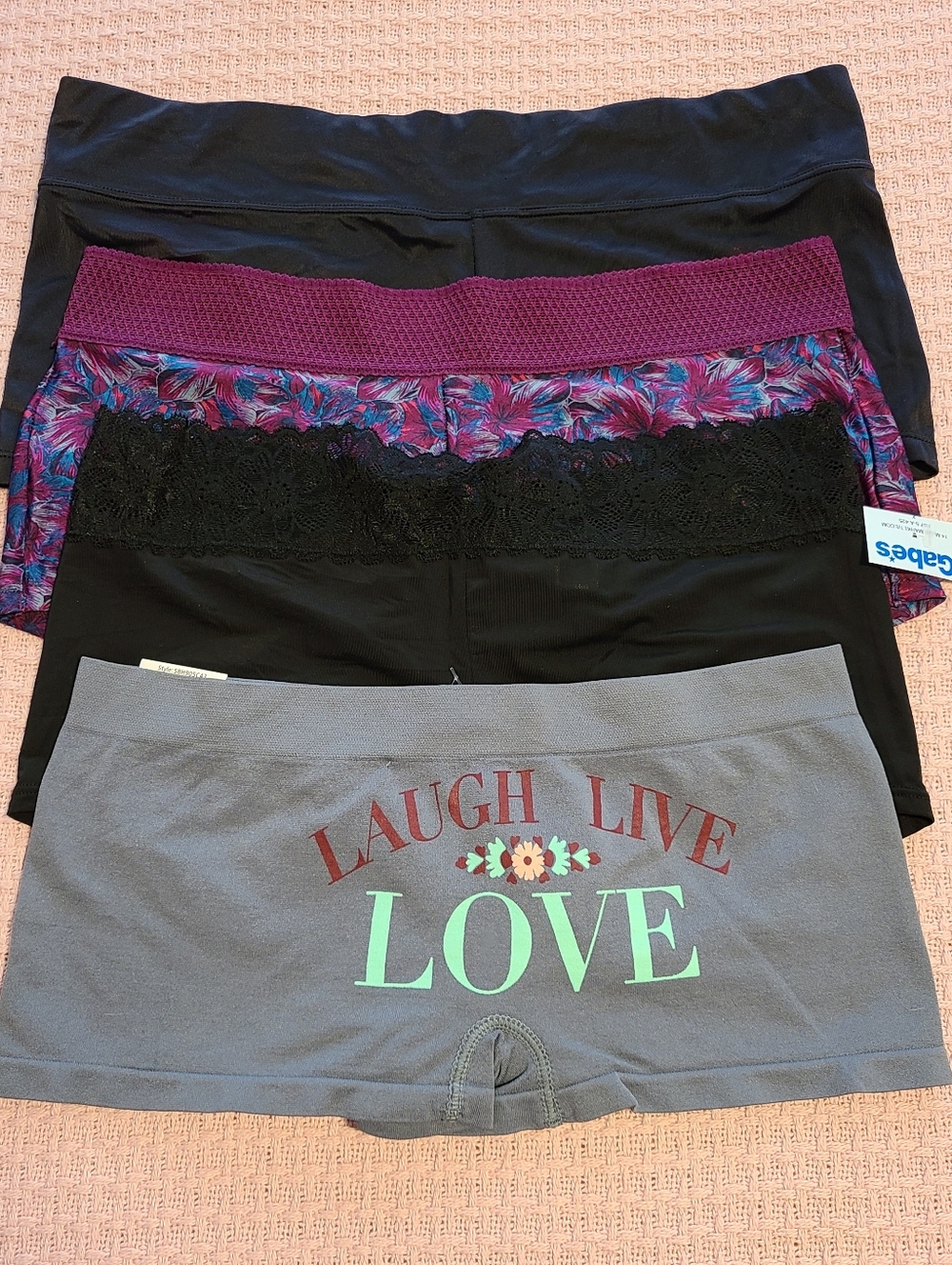Lot of 4 Boyshort Panties Size M - Assorted Brands